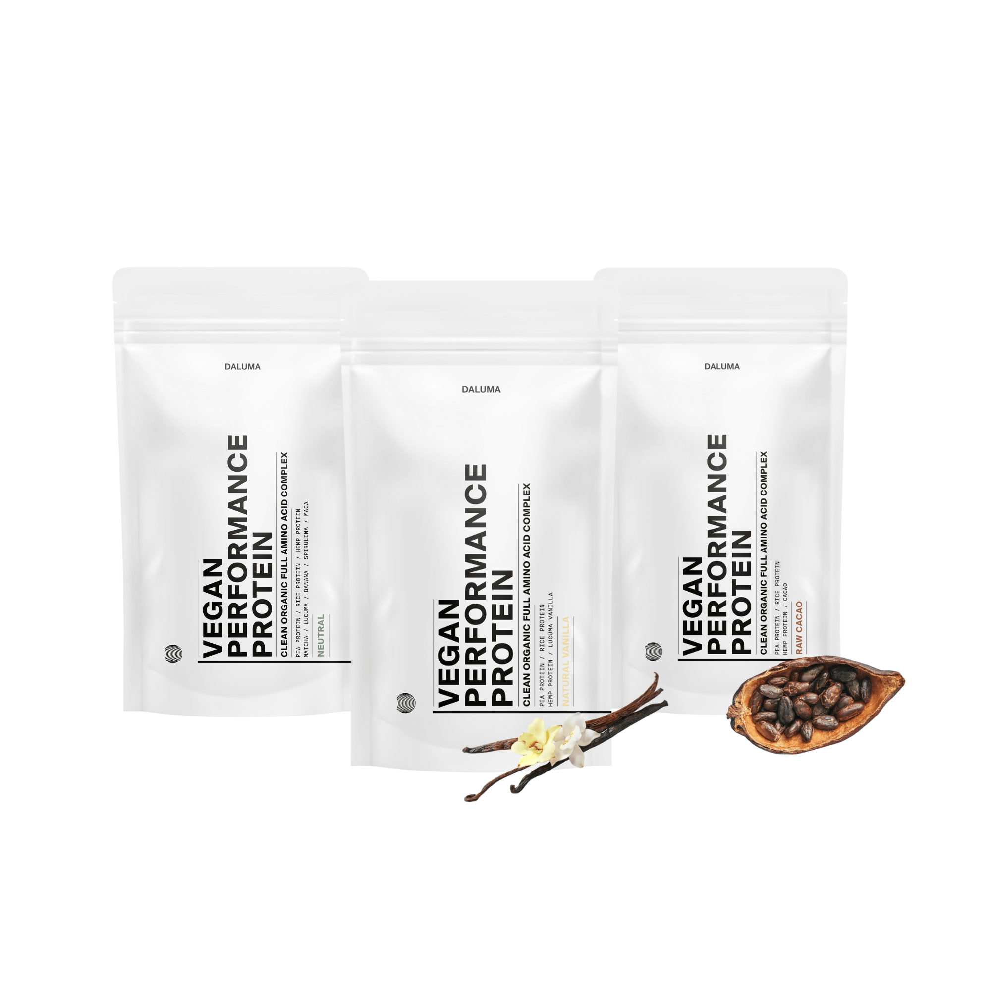 VEGAN PERFORMANCE PROTEIN - ALL FLAVOURS - DALUMA - D - SET - 31